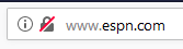 Pages HTTP espn-not-secure-1 HTTP Google Chrome   